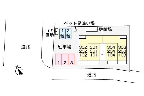 クレール　パルの区画図