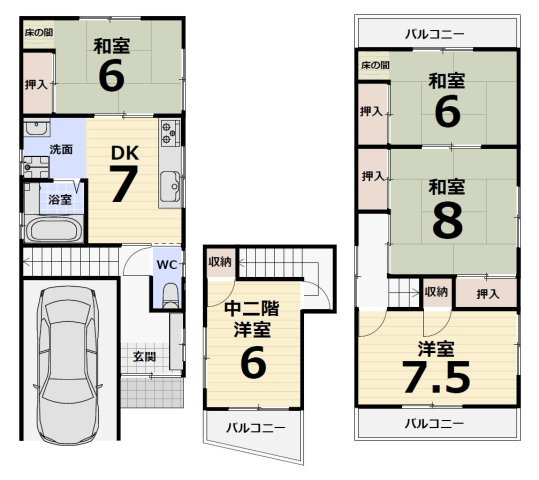 石津町3丁　売土地の参考プラン