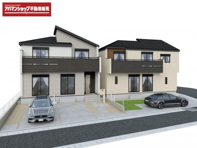 【外観パース】 | 三島市谷田 新築建売分譲住宅 土地＋建物 TW05786 | 三島市谷田　外観パース