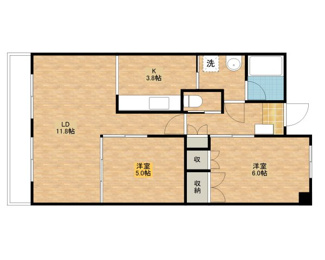 【間取り】 | 三向ハイツ元今泉