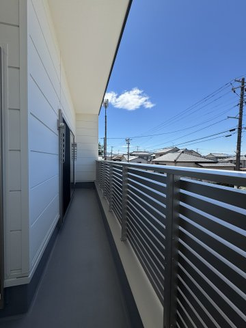 阿賀野市緑町　新築戸建のバルコニー