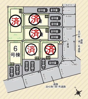 【今からご案内可能】東海市富貴ノ台 全6棟の区画図|事前予約にて現地ご見学いただけます！お気軽にお問い合わせください♪
■株式会社　セキュアハウス■
住宅ローンに強く、知識、経験豊富なスタッフ在籍
お客様に寄り添い、ご成約後もサポート致します。