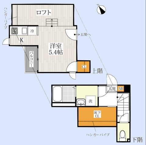 CB川越イニシオの間取り