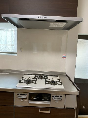 新道売住宅のキッチン|ガス調理器具