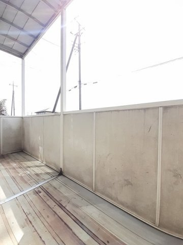 クローバーヒルズＡのバルコニー