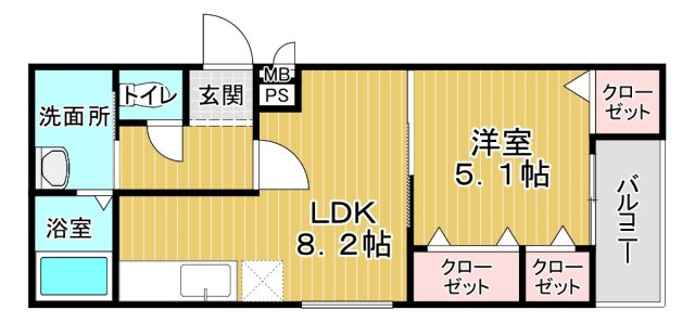 【間取り】 | フジパレス深江橋Ⅲ番館