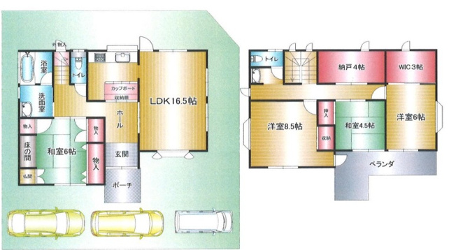 【間取り】 | 間取りは4SSLDKになります。