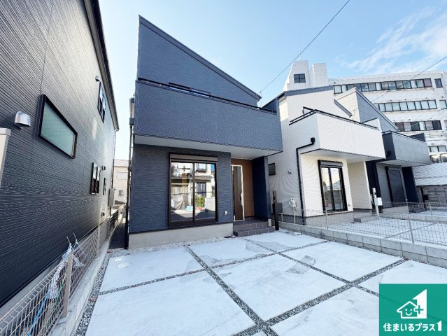 河内長野市古野町　第1期　新築一戸建ての外観|周辺は落ち着いた街並みの住宅地！子育てがしやすい住環境です！まだ未完成ですが、現地でしかわからない事もございます。是非一度ご覧ください。