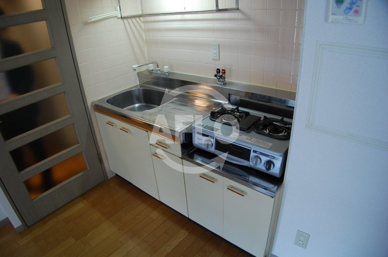 かがせビル　堀江小学校区のキッチン|かがせビル　設置型コンロ