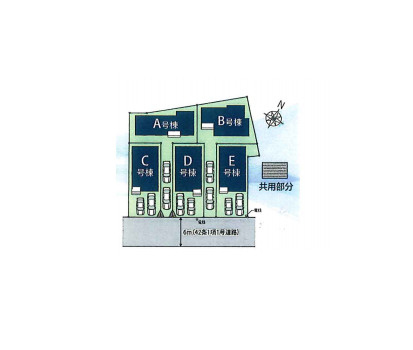 さいたま市北区吉野町2丁目192番11　新築一戸建て　Eの区画図|E号棟