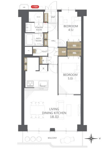 【間取り】マンハイム五条 