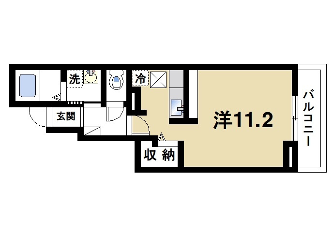 ＳａｖｏｒｙＲｅｓｉｄｅｎｃｅの間取り|1R