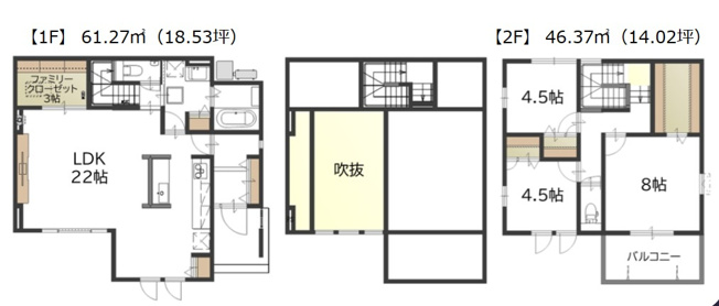 【間取り】 | 富士市長通　新築戸建て　4号地