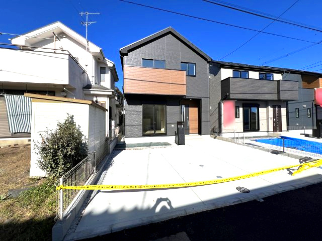 あきる野市野辺　新築戸建全5棟の間取り|現地外観