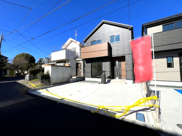 あきる野市野辺　新築戸建全5棟の駐車場|駐車スペース並列2台駐車可能