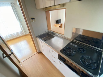 【キッチン】 | レオパレスサンハイ | きれいなキッチンです