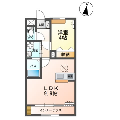仮）阿見町中央２丁目新築アパートの間取り