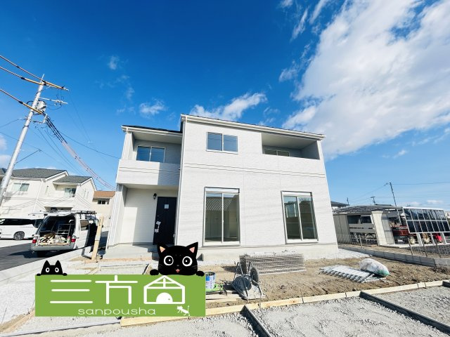 新築　佐波郡玉村町斉田　Heartful  Town　F号棟の外観|現地写真　2026年1月完成しました！ご内覧等、お気軽にお問合せください♪　							

