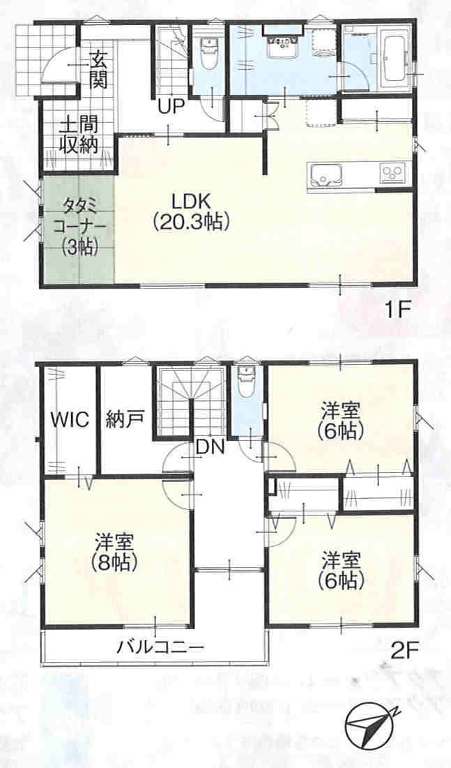 柳田町３号棟　戸建の間取り|間取り図