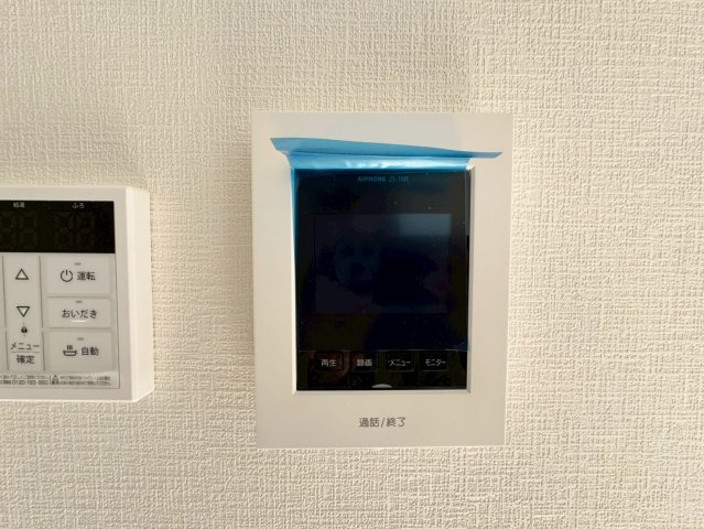 ーAdoble＋アドブル＋ー小倉南区下貫1丁目1期　【小倉南区　新築戸建て】の防犯設備|お子様のお留守番にも安心なＴＶモニター付インターフォン　【小倉南区　新築戸建て】