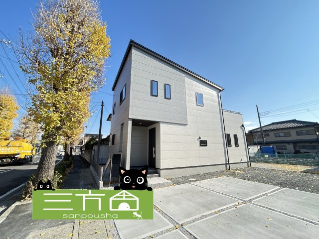 新築　前橋市上小出町3期　1号棟の外観|現地写真　2025年11月完成しました！ご内覧等、お気軽にお問合せください♪　