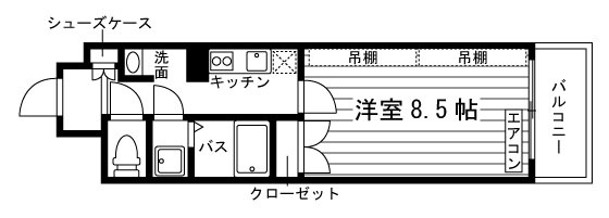 サンメイツ京阪・七条大宮の間取り