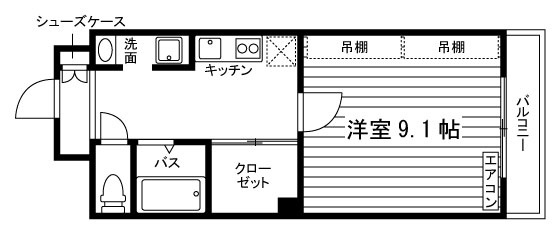 サンメイツ京阪・七条大宮の間取り