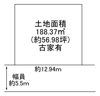 【土地図】 | 川西市向陽台2丁目　建築条件無土地