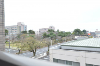 【展望】 | 南面バルコニーからの眺望（4Fから）
※当該部屋は7Fです。