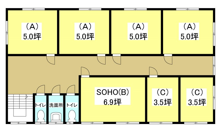 ぷち蔵ビルA葵西4丁目の間取り