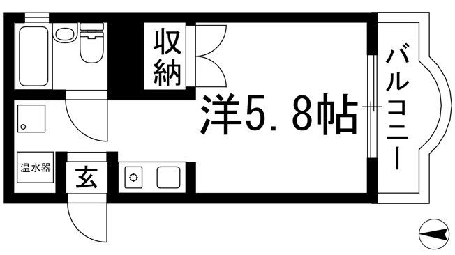 【間取り】 | アメニティハイツ上ケ原壱番館