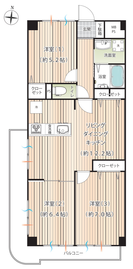 戸塚ダイカンプラザ【仲介手数料無料】の間取り