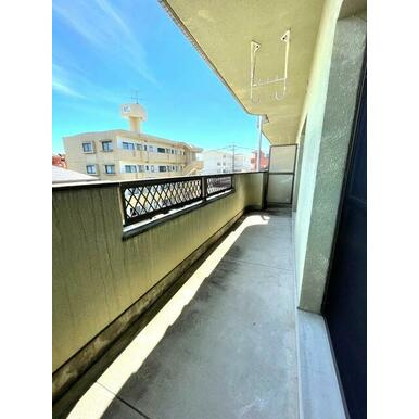 熊本市南区馬渡２丁目の賃貸マンションのバルコニー