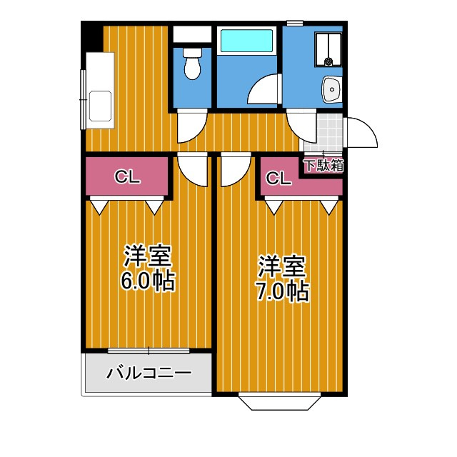 サンハイツ幸の間取り