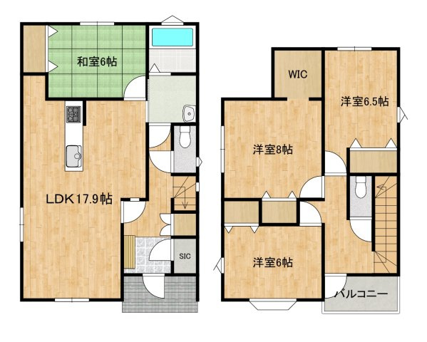 八戸市大字新井田字重地下の間取り