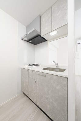 【キッチン】 | 新品家具付きマンション博多駅南15(KaGood福岡) | キッチンでお料理をお楽しみください