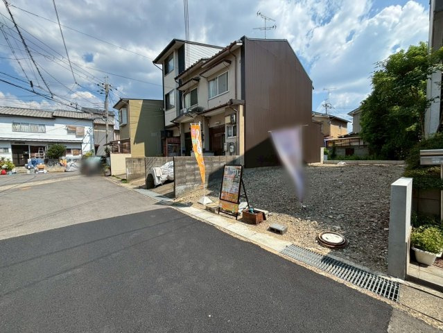 久世上久世町　条件無し土地の前面道路含む現地写真|【現地】