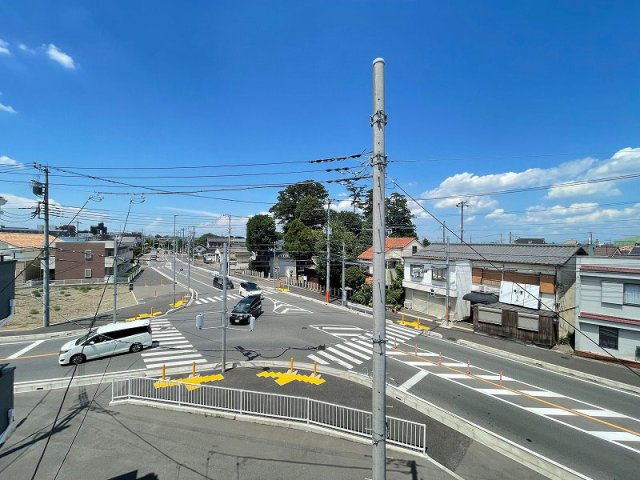 【展望】 | ふじみ野市苗間　中古一戸建住宅　(ふじみ野店) | 前面棟無の開放的な前面道路です！