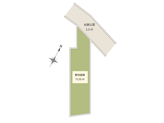 【区画図】 | ふじみ野市苗間　中古一戸建住宅　(ふじみ野店) | 駐車1台可能なカースペースがございます。
※車種による