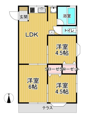 ランブル天 パート2の間取り
