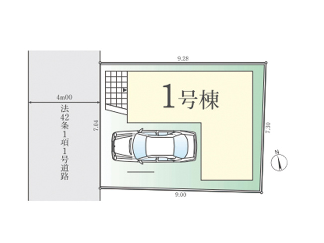 【区画図】 | 朝霞市本町１丁目　新築一戸建住宅　全１棟（朝霞店） | 急行停車駅の東武東上線「朝霞」駅より徒歩10分！
お子様の登下校も安心の小学校徒歩3分の立地です。