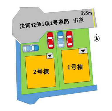 よかタウン／南区出仲間３丁目１期／１号棟の区画図