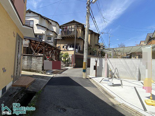 大宮一ノ井町 新築戸建(1号地)の前面道路含む現地写真
