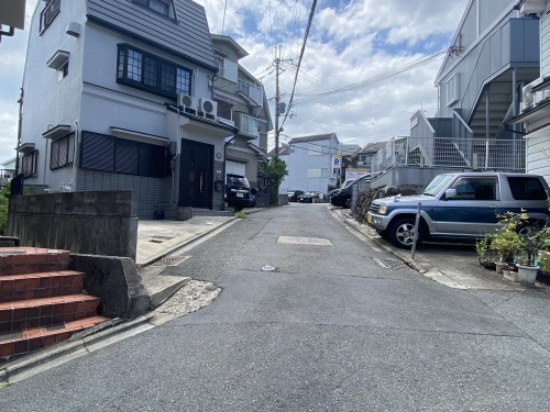 大宮一ノ井町 新築戸建(1号地)の前面道路含む現地写真