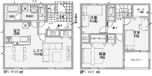 【間取り】 | 池田市井口堂３丁目　新築戸建　７号棟