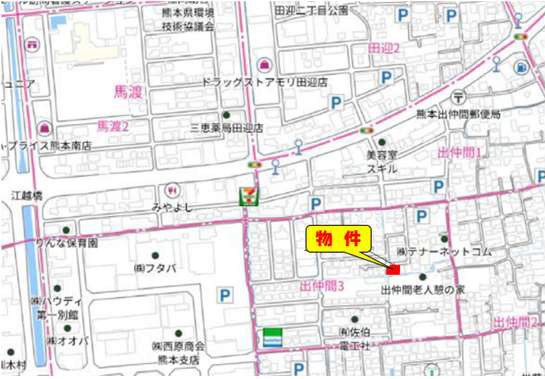 よかタウン／南区出仲間３丁目１期／２号棟の地図
