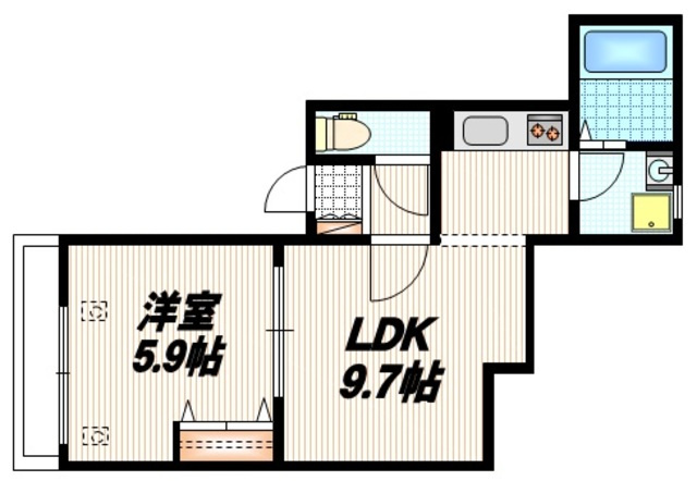 ルチルＭの間取り|★開放感のある間取り★