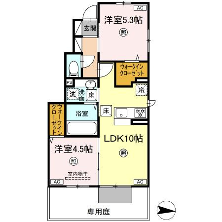 グランフォレ白藤の間取り