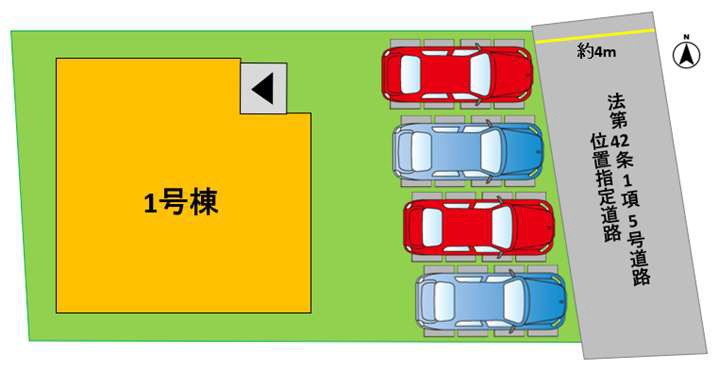 よかタウン／南区出仲間７丁目３期／１号棟の区画図