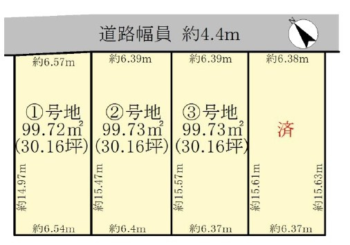 草津市草津2丁目2号地　売土地の区画図